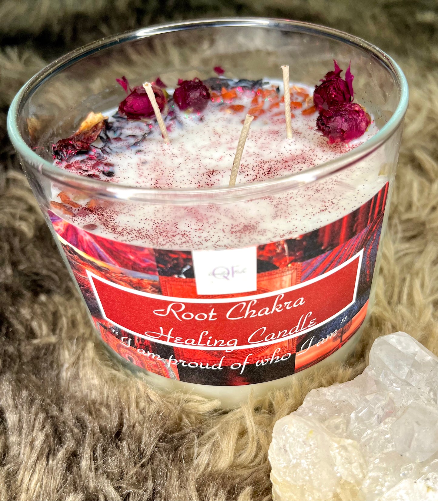 ROOT CHAKRA HEALING CANDLE 🔴